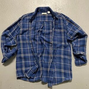 Vintage L.L. Bean Heavyweight Plaid Flannel Button Down (Men's Large)
